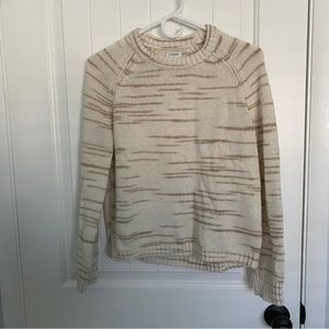 J Crew Raglan Space Dyed Crew Neck Sweater